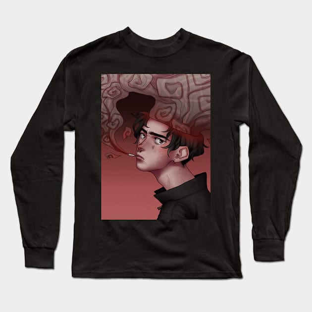 smokey Long Sleeve T-Shirt by cowlix